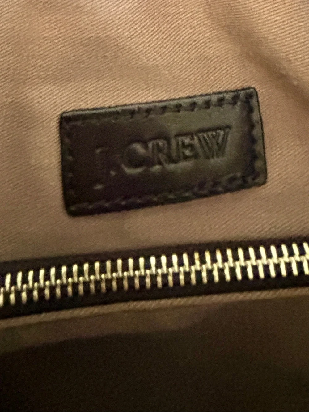 J.Crew Soft Leather Tote Bag Cognac Brown